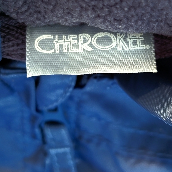 CHEROKEE ♡ Navy Long Sleeve Zip Hooded Soft Warmly Lined Coat Jacket 3-6M - Picture 3 of 16